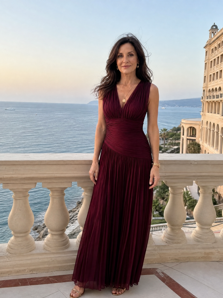 Hadley | Draped Evening Dress