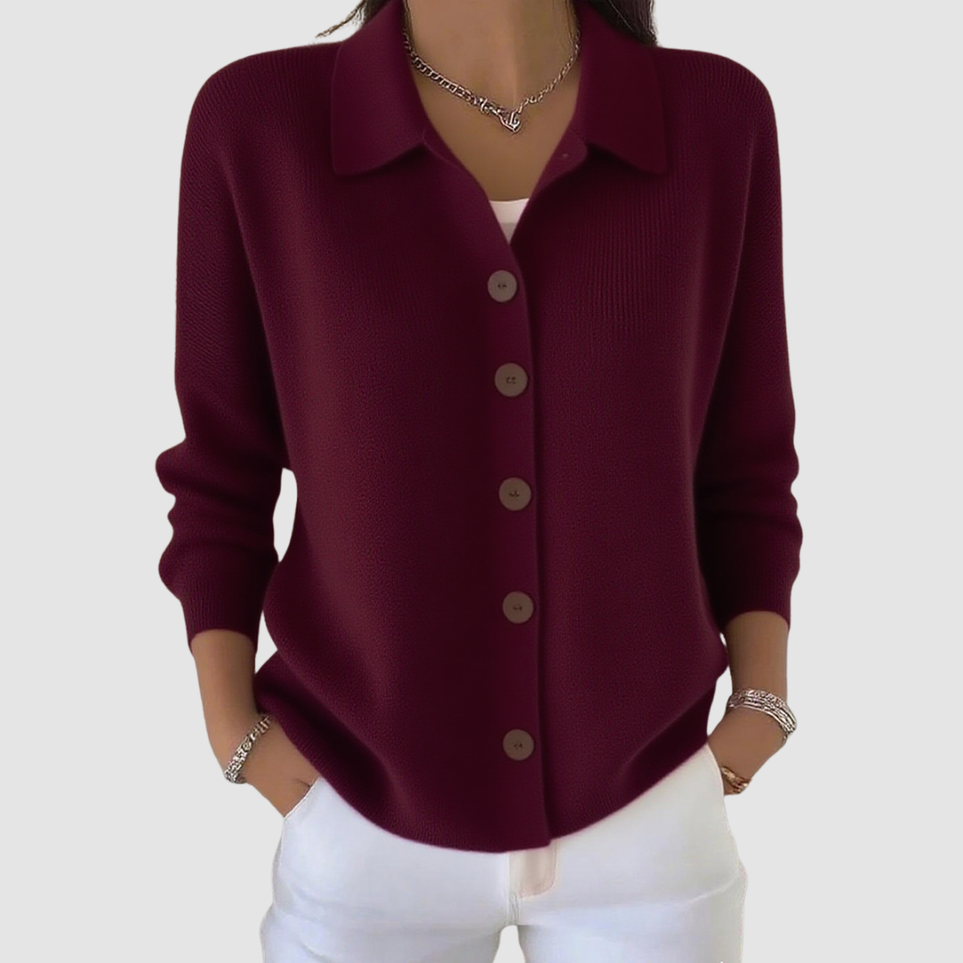 Millie | Button-Up Collared Cardigan