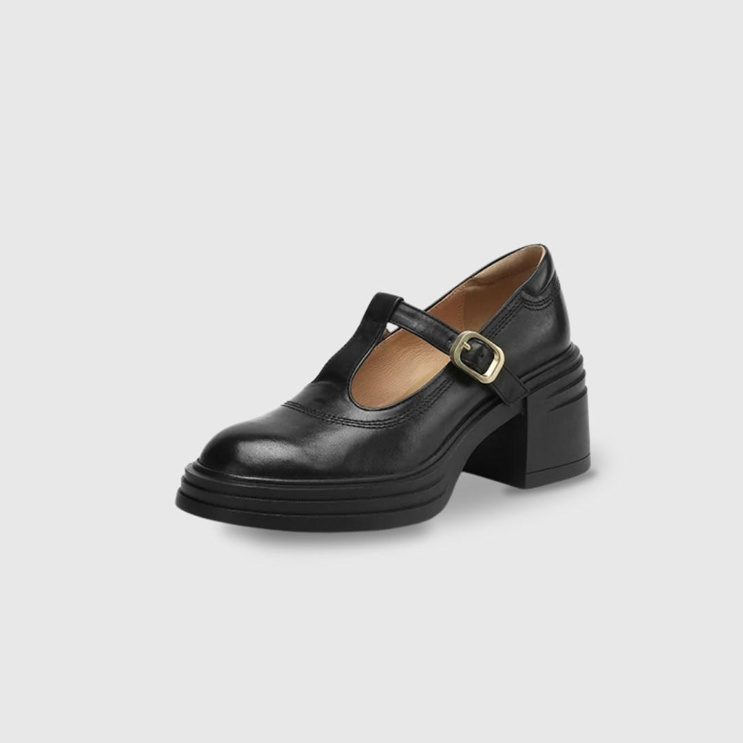 Bettina | Chunky Block Heel Mary Jane Pumps