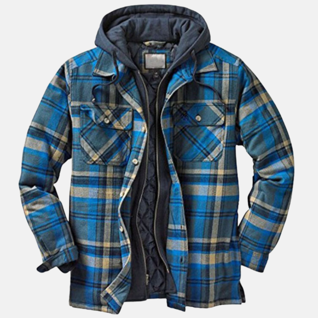 Wesley | Rugged Hooded Check Jacket
