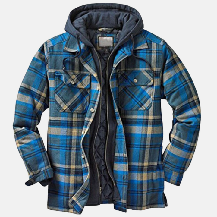 Wesley | Rugged Hooded Check Jacket