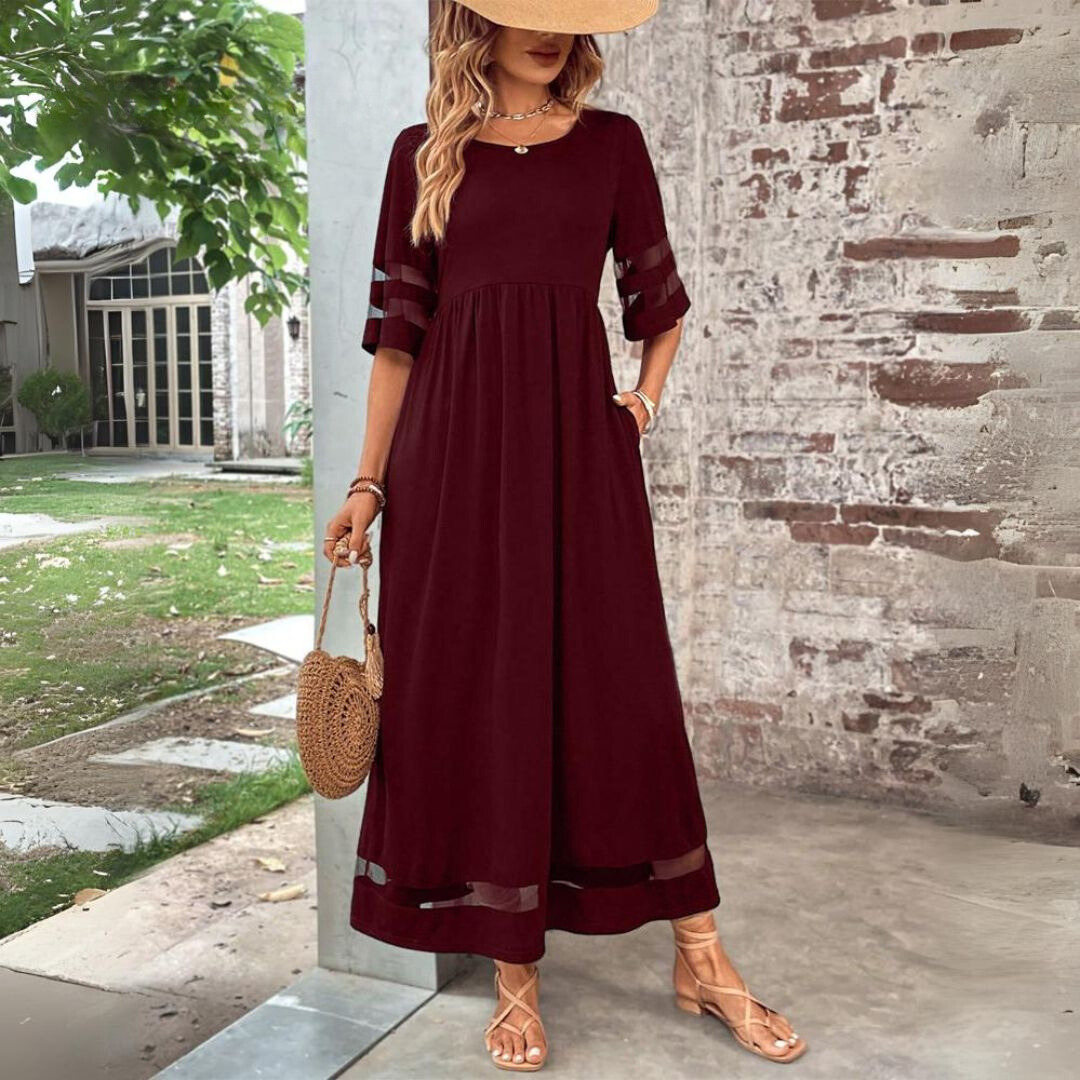 Verity | Graceful Panelled Midi Dress