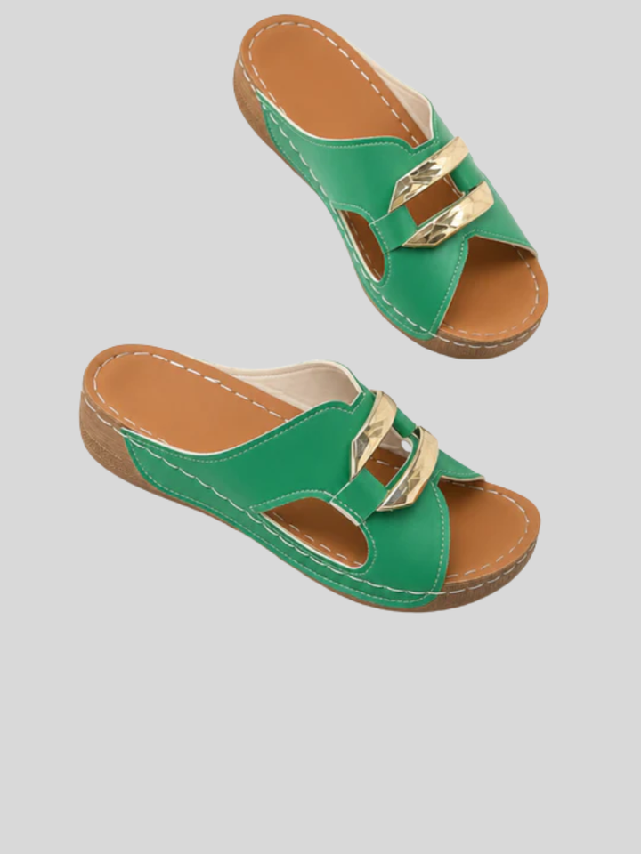 Freya | Cushioned Wedge Sandals