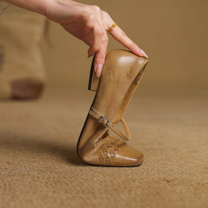 Marlow | Square-Toe Mary Jane Flats