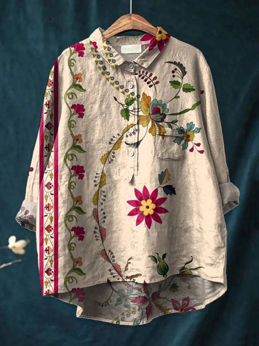 Selma | Vintage Floral Print Shirt