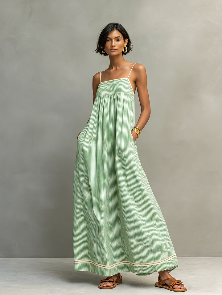 Anwen | Breezy Striped Maxi Dress