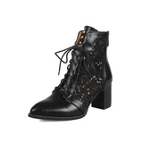 Patricia | Refined Lace-Up Heeled Boots