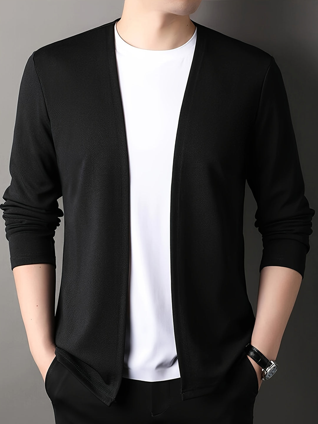 Nathan | Open-Front Lightweight Cardigan