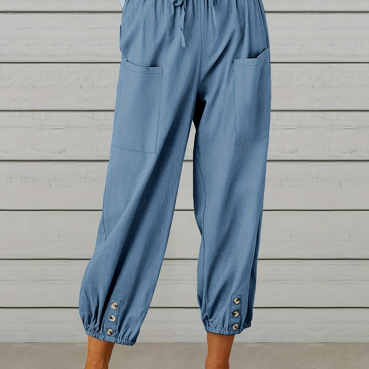 Colleen | Relaxed Drawstring Capris