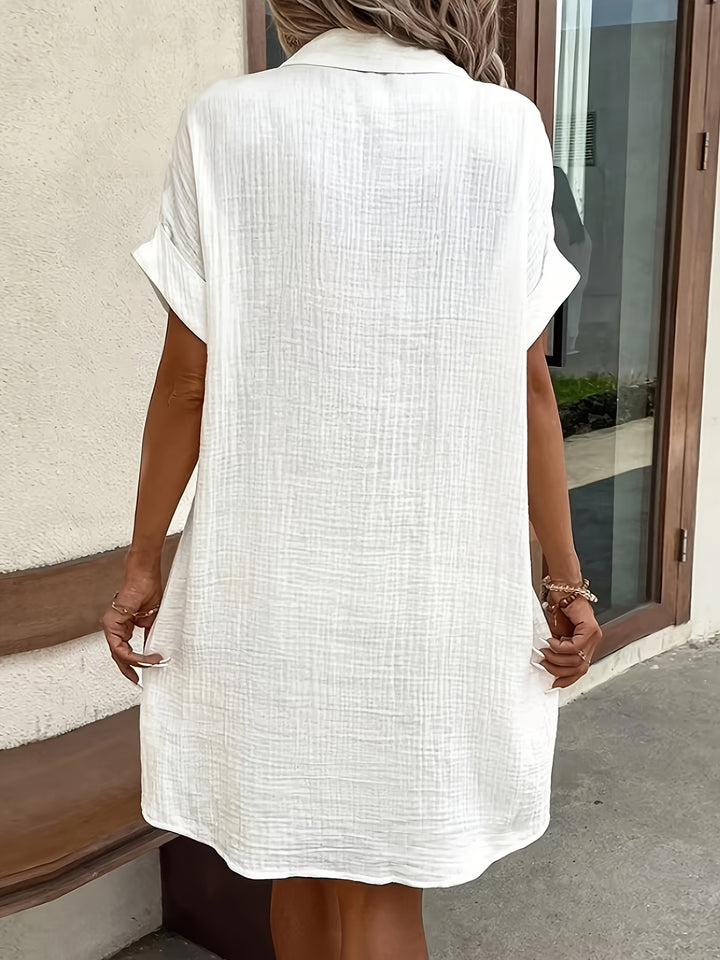 Georgia | Relaxed Button-Front Shirt Dress