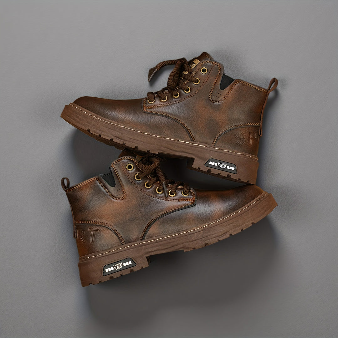 Wyatt | Rugged Lace-Up Ankle Boots