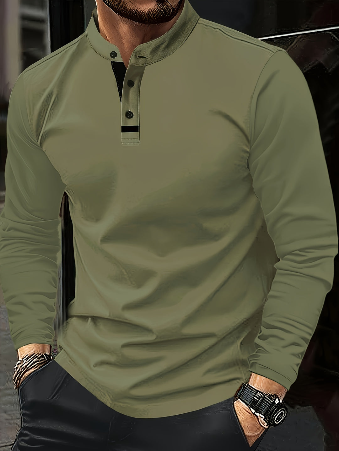Clayton | Refined Long-Sleeve Polo Shirt