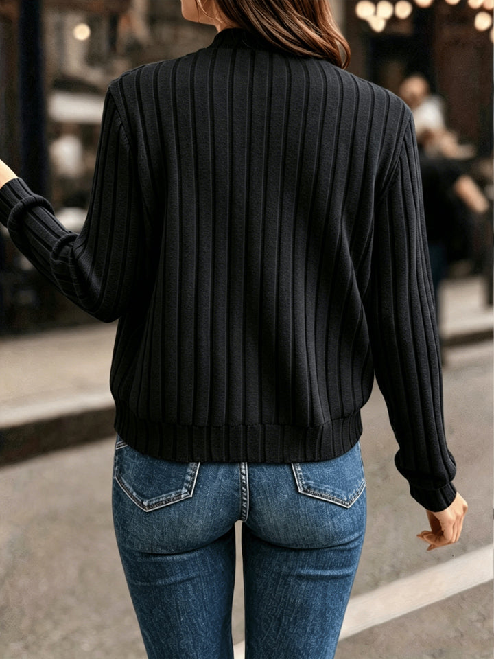 Adeline | Ribbed Zip-Up Jacket