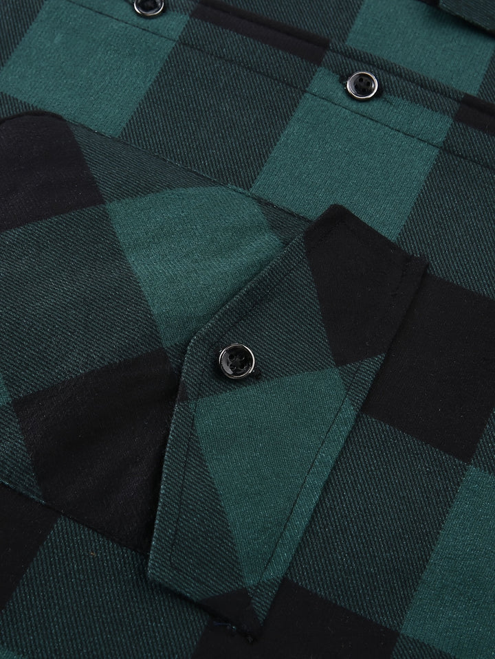 Reuben | Hooded Checked Shirt Jacket