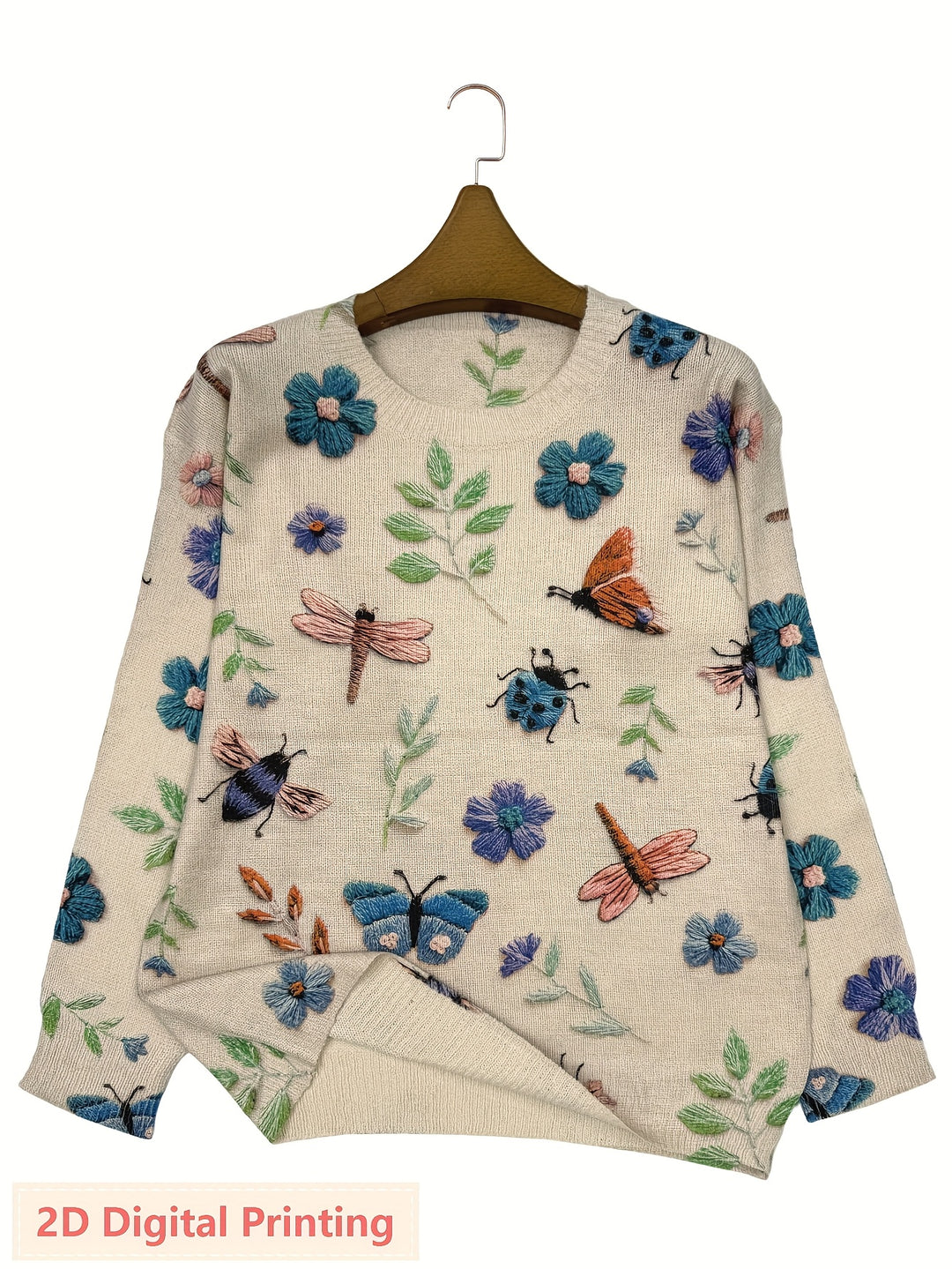 Cecilia | Botanical Embroidered Sweater