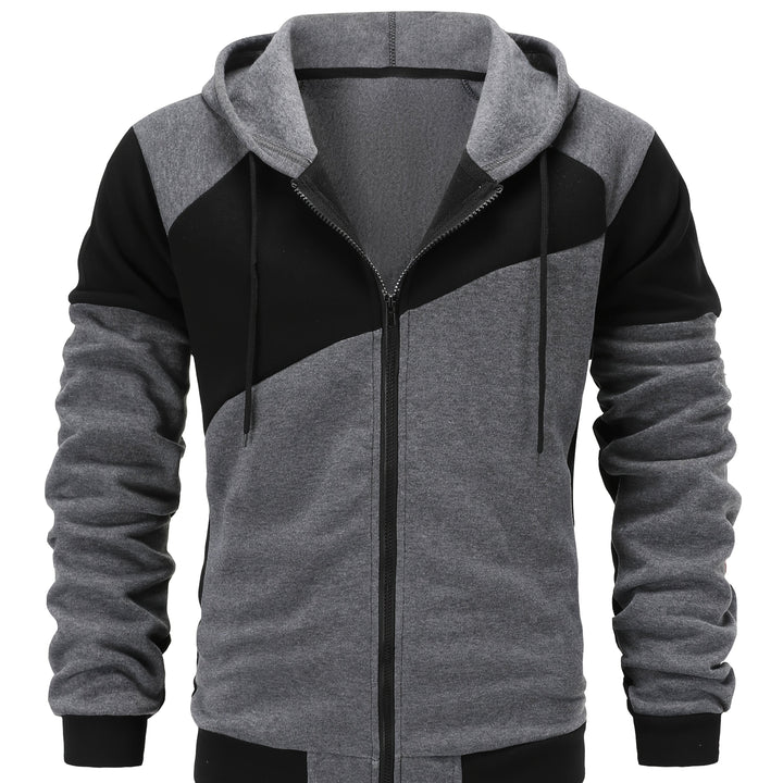 Carter | Colour Block Hooded Zip Jacket