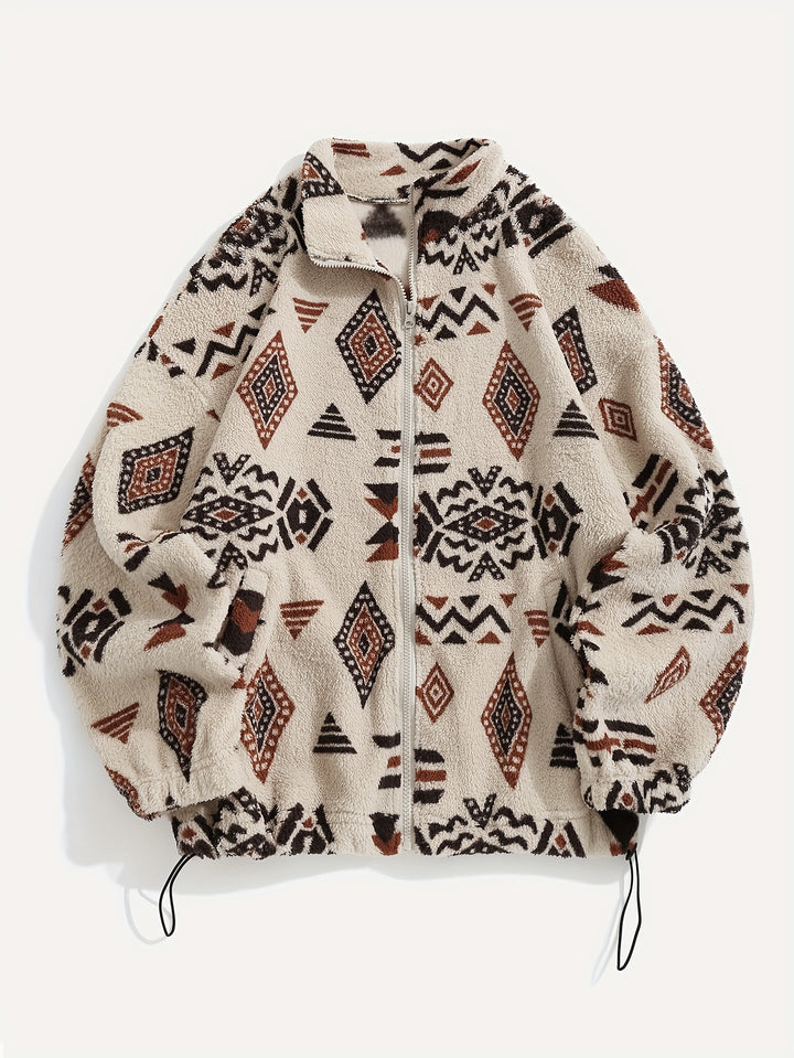 Noelle | Patterned Zip-Up Jacket
