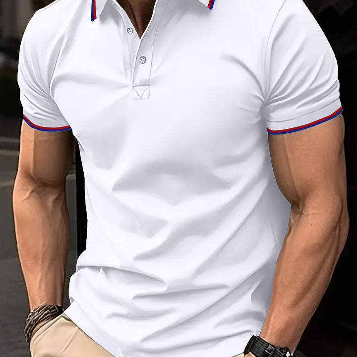 Preston | Tipped Collar Short Sleeve Polo Shirt