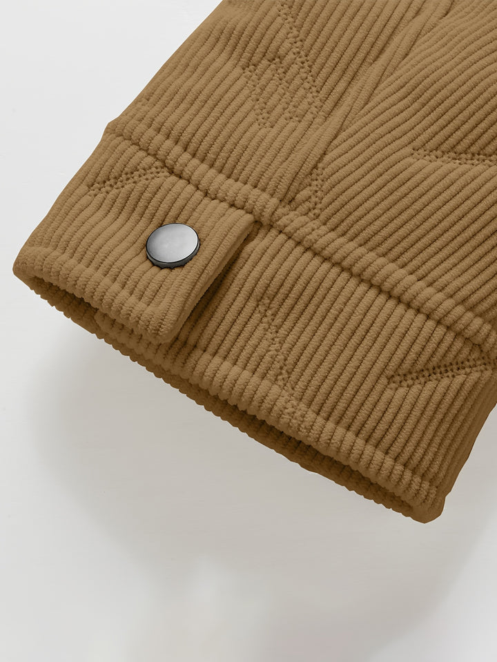 Fletcher | Fleece-Lined Ribbed Jacket