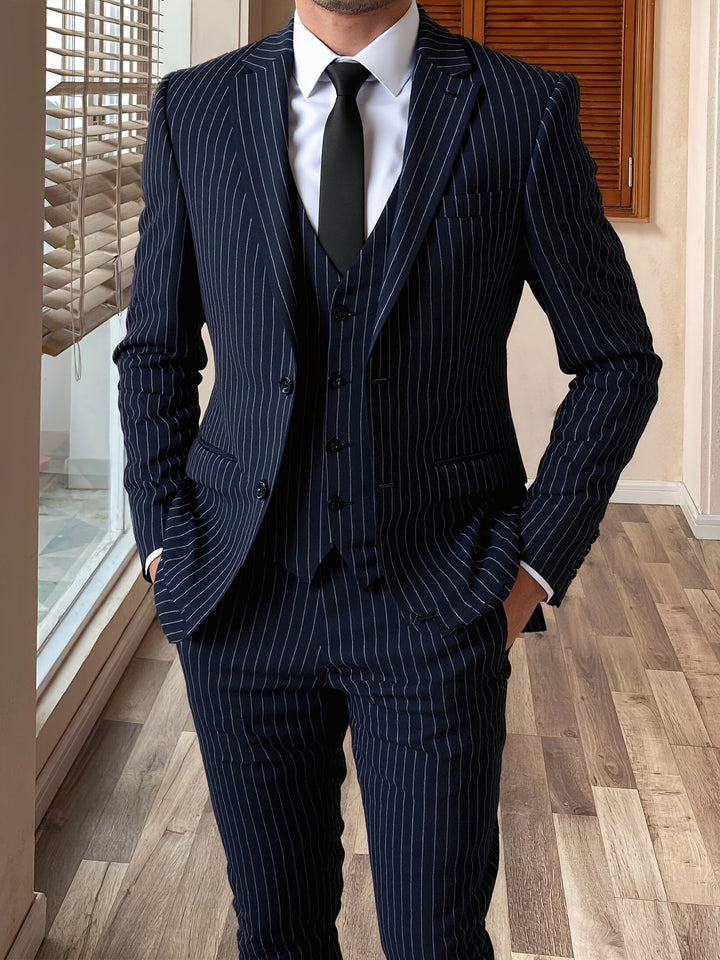 Ashford | Pinstripe Three-Piece Suit