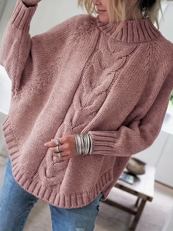 Gretchen | Cable-Knit High-Neck Sweater