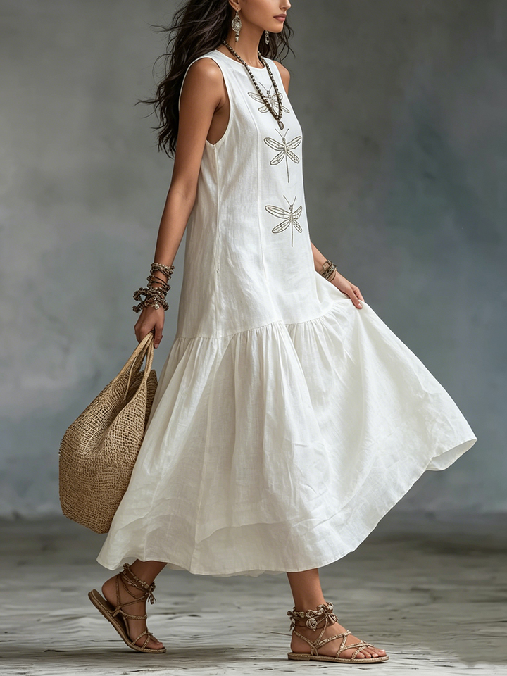 Sabine | Flowing Sleeveless Maxi Dress