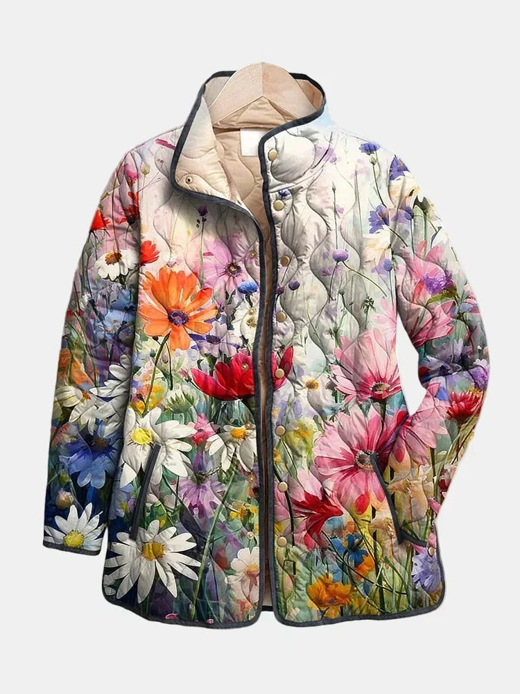 Callista | Blooming Floral Quilted Jacket