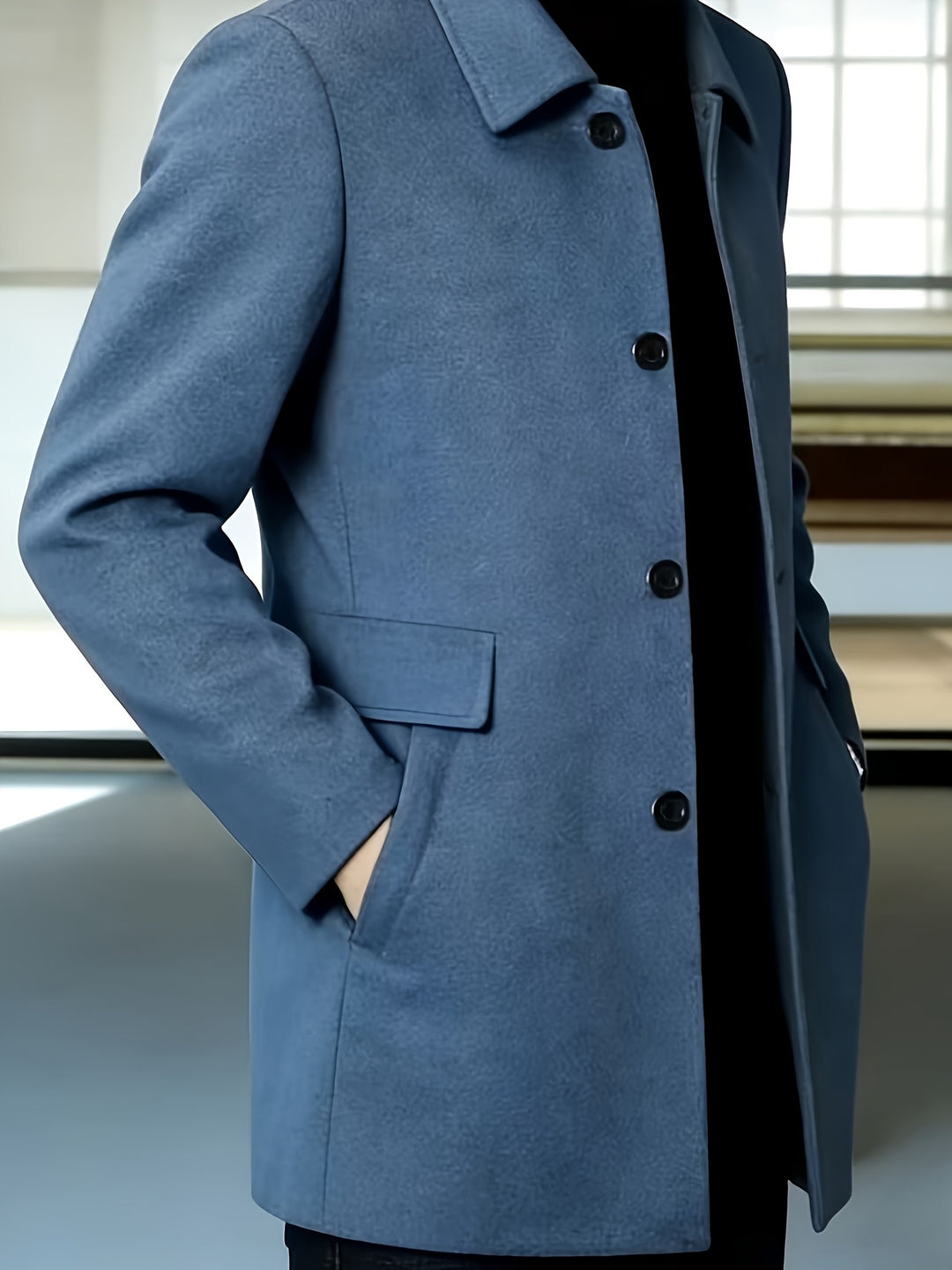 Harlan | Refined Single-Breasted Overcoat