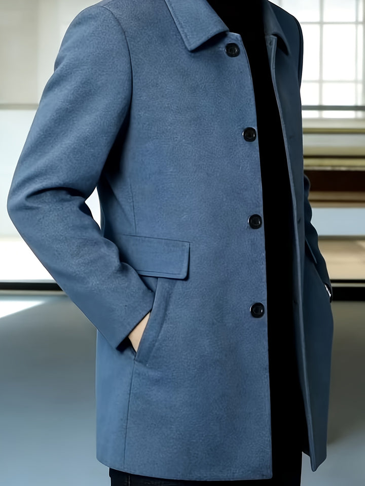 Harlan | Refined Single-Breasted Overcoat