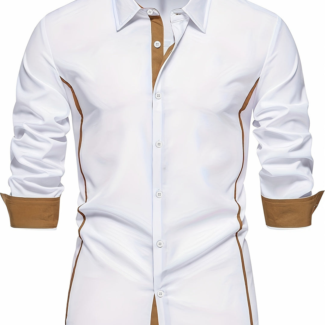 Barrett | Contrast-Trim Slim Fit Shirt