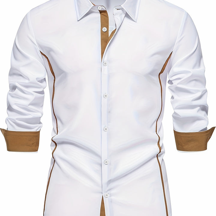 Barrett | Contrast-Trim Slim Fit Shirt