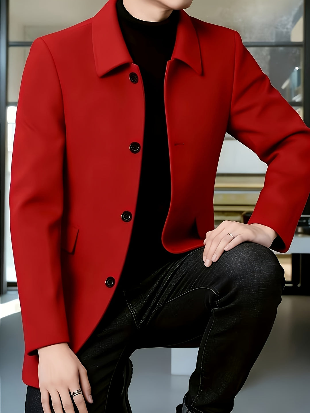 Harlan | Refined Single-Breasted Overcoat