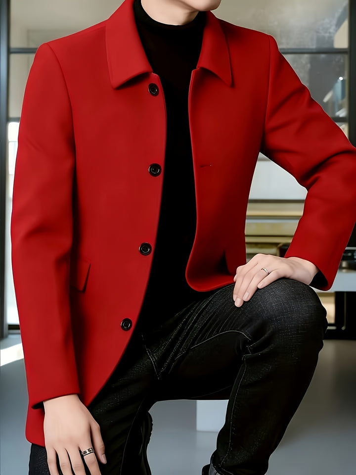 Harlan | Refined Single-Breasted Overcoat