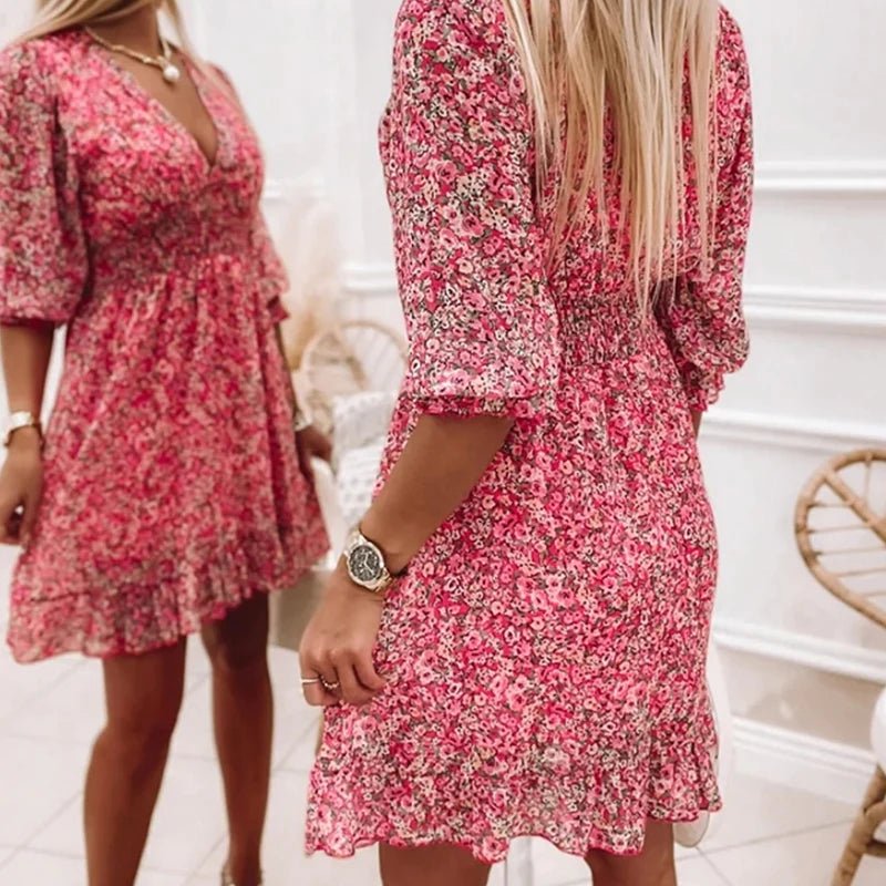Bridgette | Elegant Floral Wrap Dress