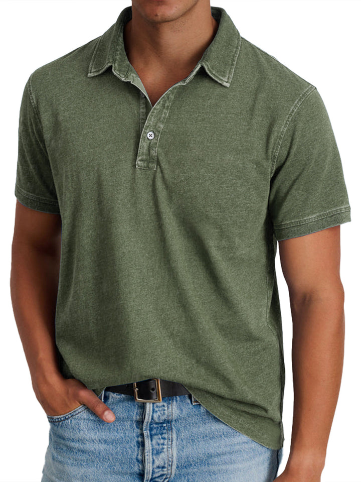 Bradley | Vintage-Wash Polo Shirt