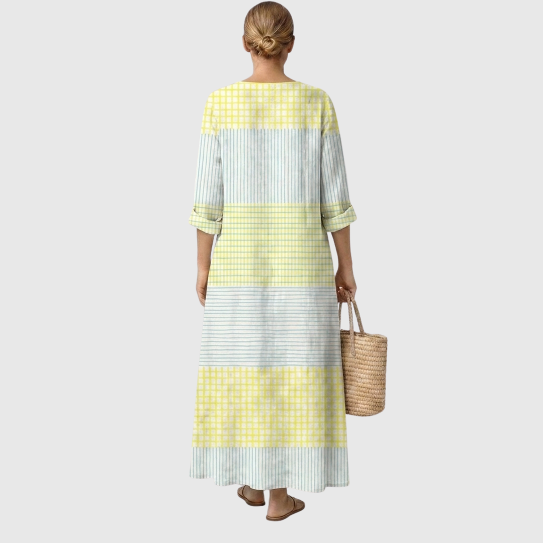 Esther | Relaxed V-Neck Midi Dress