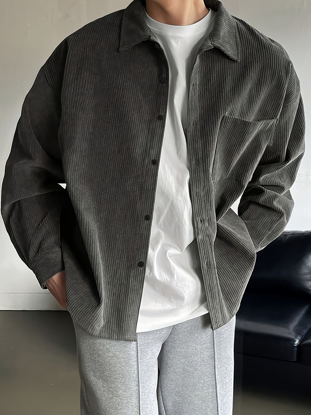 Sheldon | Relaxed Textured Button-Up Shirt
