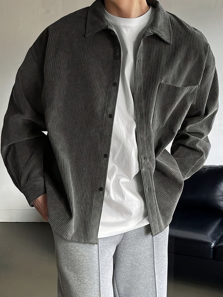 Sheldon | Relaxed Textured Button-Up Shirt