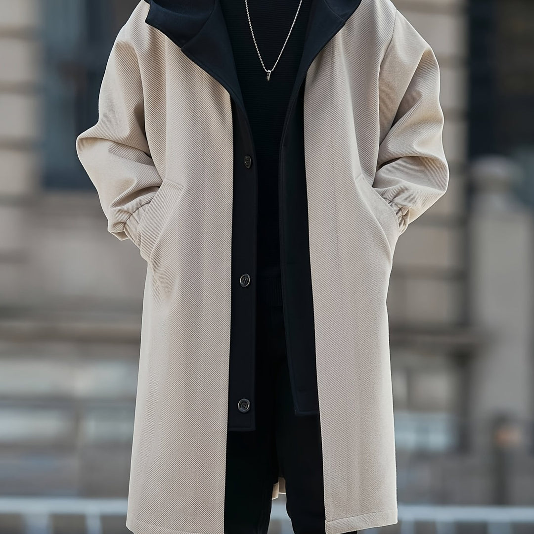 Desmond | Layered Hooded Long Coat