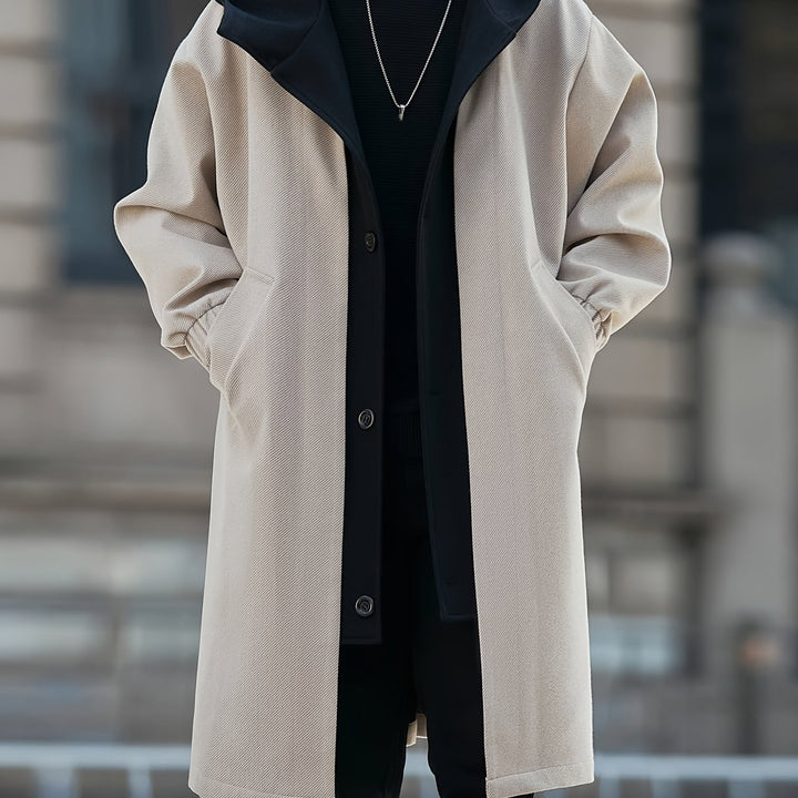 Desmond | Layered Hooded Long Coat
