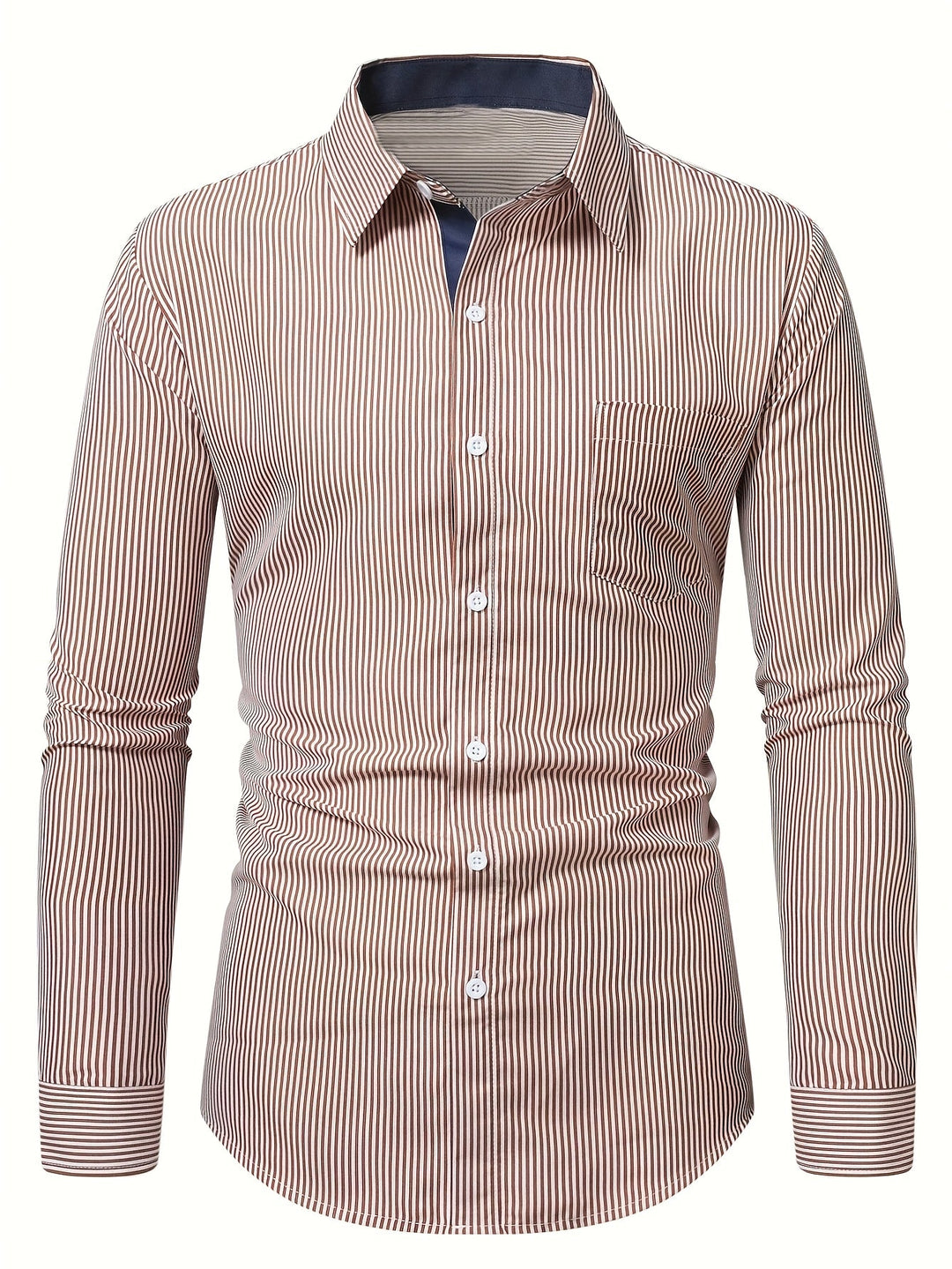 Harrington | Refined Striped Long Sleeve Shirt