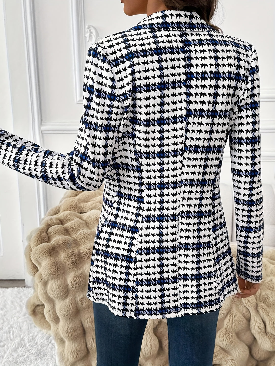Isolde | Refined Houndstooth Blazer