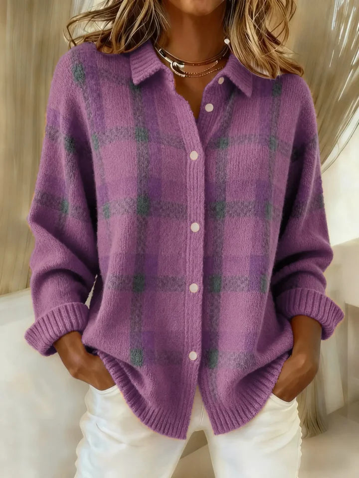 Juniper | Cosy Plaid Button-Up Shirt