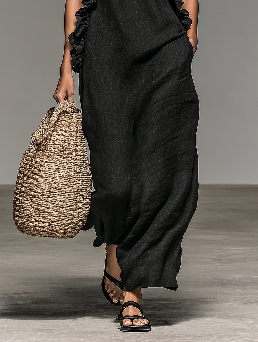 Larissa | Ruffle-Trimmed Maxi Dress