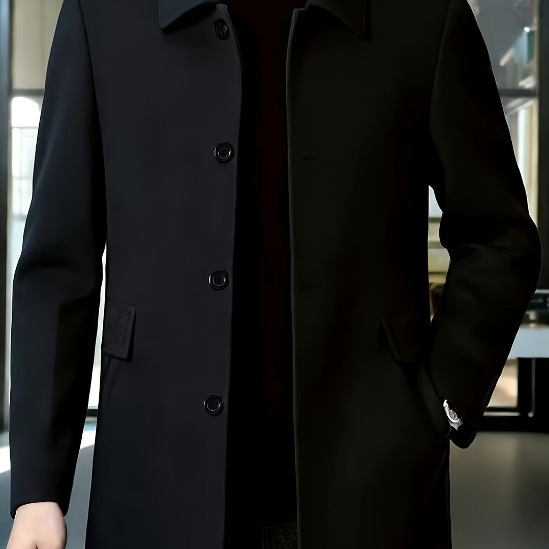 Harlan | Refined Single-Breasted Overcoat
