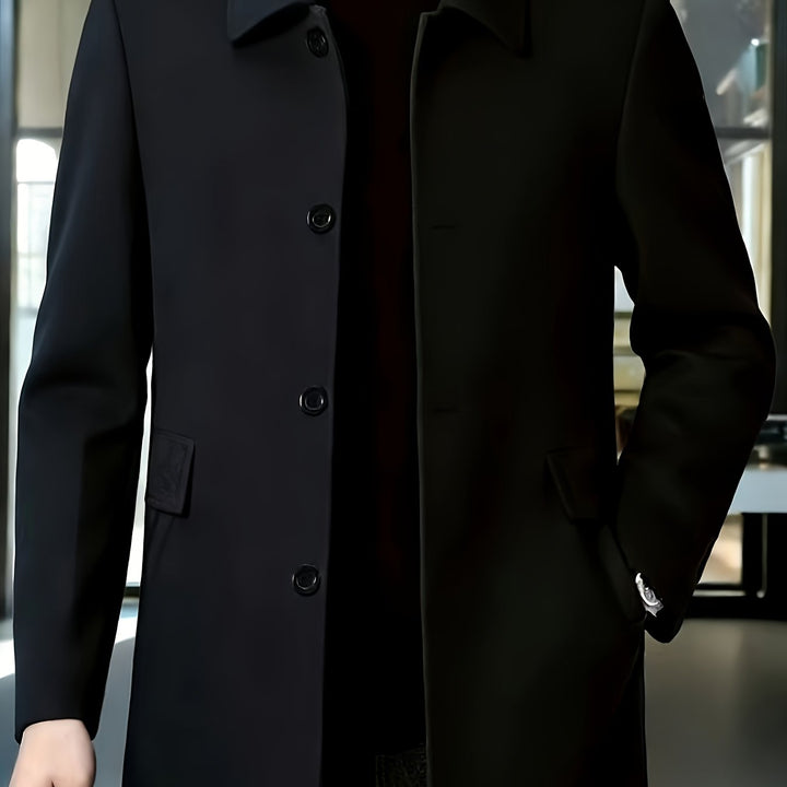 Harlan | Refined Single-Breasted Overcoat