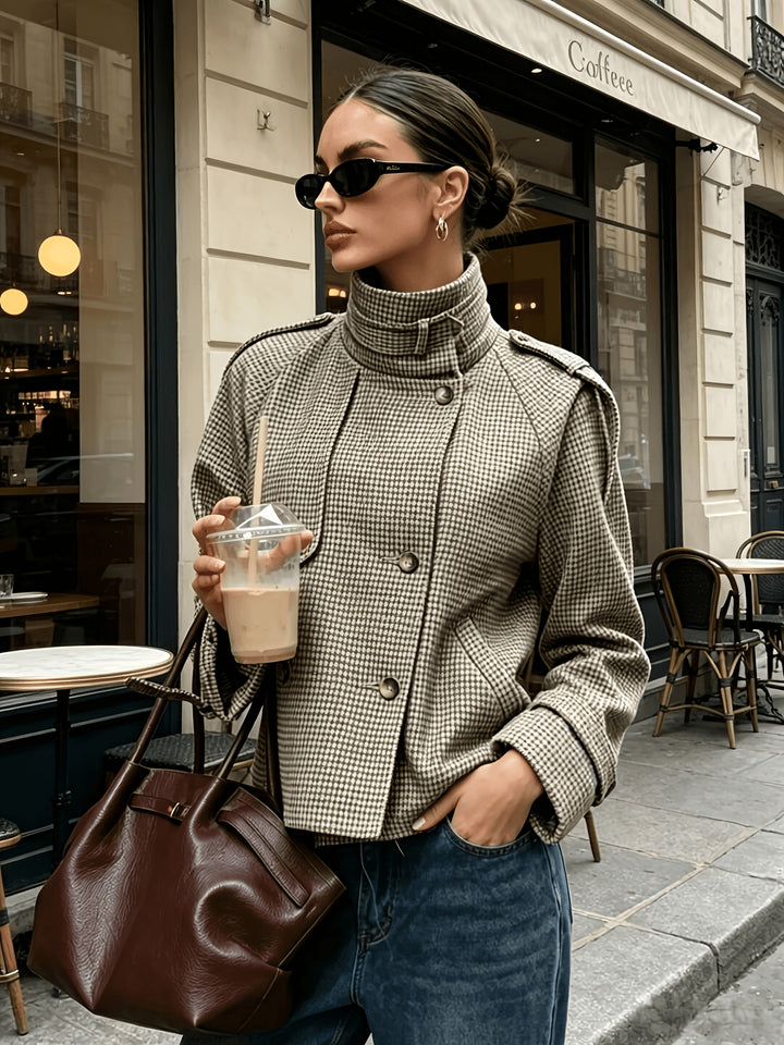 Iris | Structured Stand-Collar Jacket