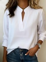 Brielle | Refined V-Neck Blouse
