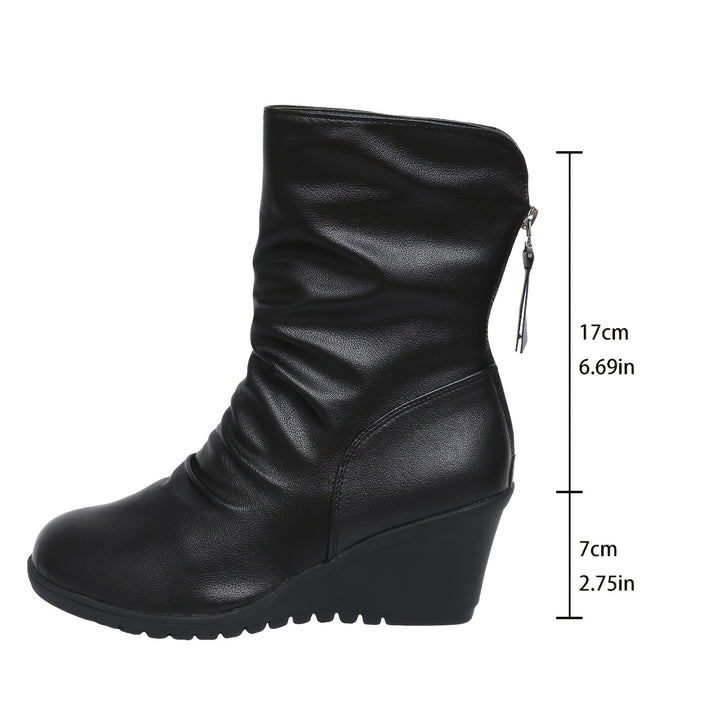 Bellamy | Sculpted Wedge Mid-Calf Boots