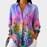 Bethany | Painterly Floral Blouse